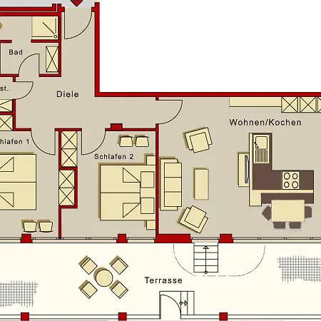 Duesseldorfer Hof A3 Ney Loft Norderney